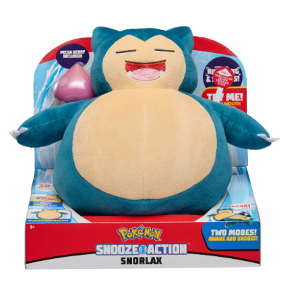 Pokémon: Snooze Action Snorlax - Plushie