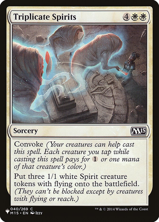 Triplicate Spirits [The List]