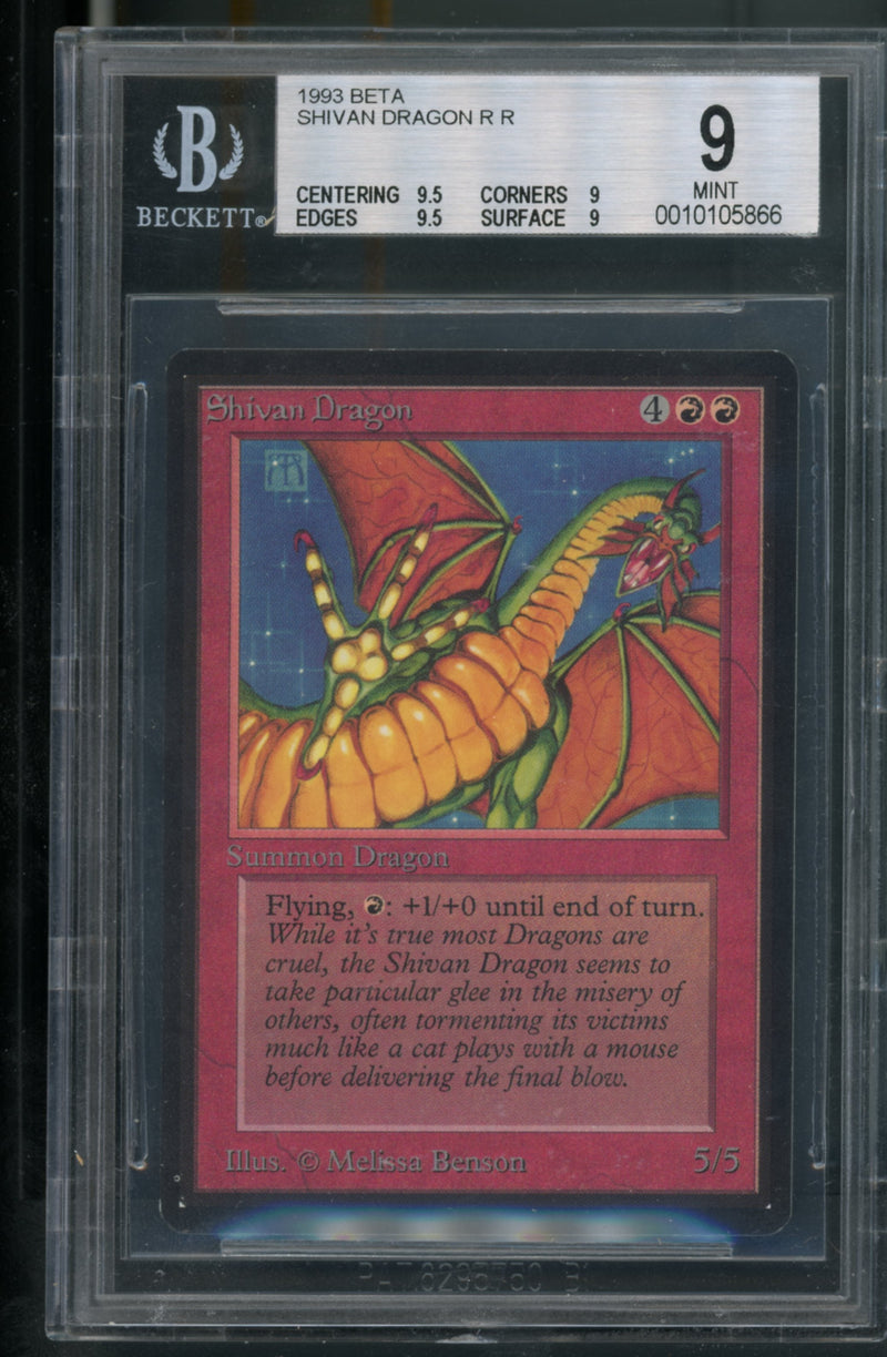 Shivan Dragon BGS 9Q++ [Limited Edition Beta]