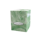 Ultra PRO Marble Satin Cube Deck Box - Lime Green / White