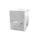 Ultra PRO Marble Satin Cube Deck Box - White / Black