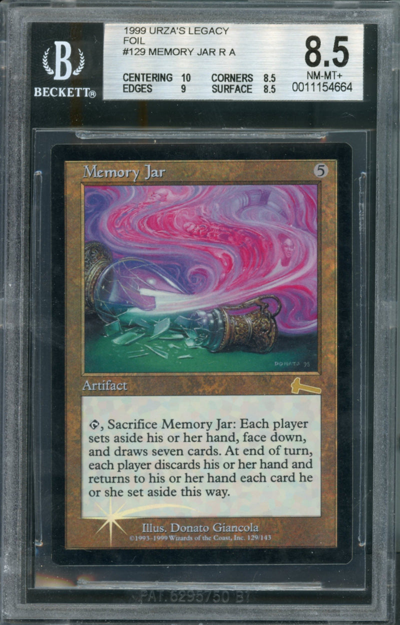 Memory Jar Foil BGS 8.5Q++ [Urza's Legacy]