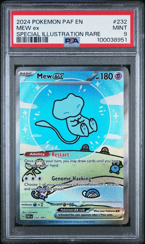 Mew ex #232 PSA 9 [Paldean Fates]