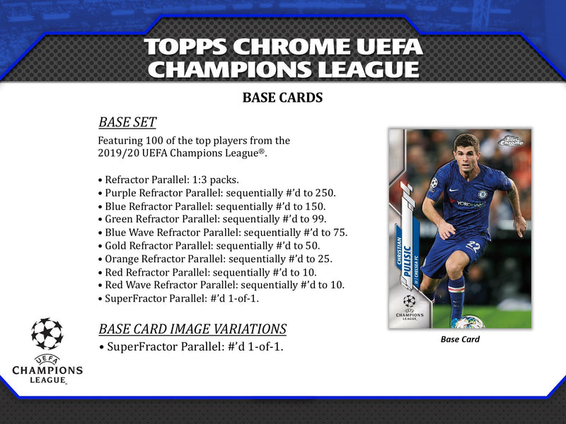 Topps Chrome UEFA Champions League 2019/20 - Hobby Box