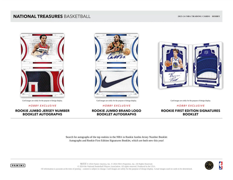 Panini National Treasures NBA Basketball 2023/24 - Hobby Box