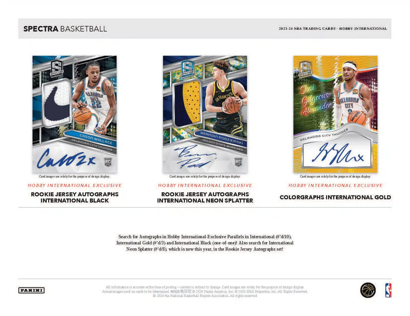 Panini Spectra NBA Basketball 2023/24 - International Hobby Box