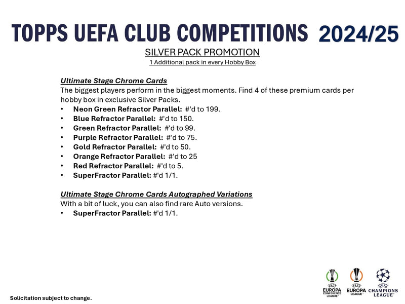 Topps UEFA Club Competitions Flagship 2024/25 - Hobby Box