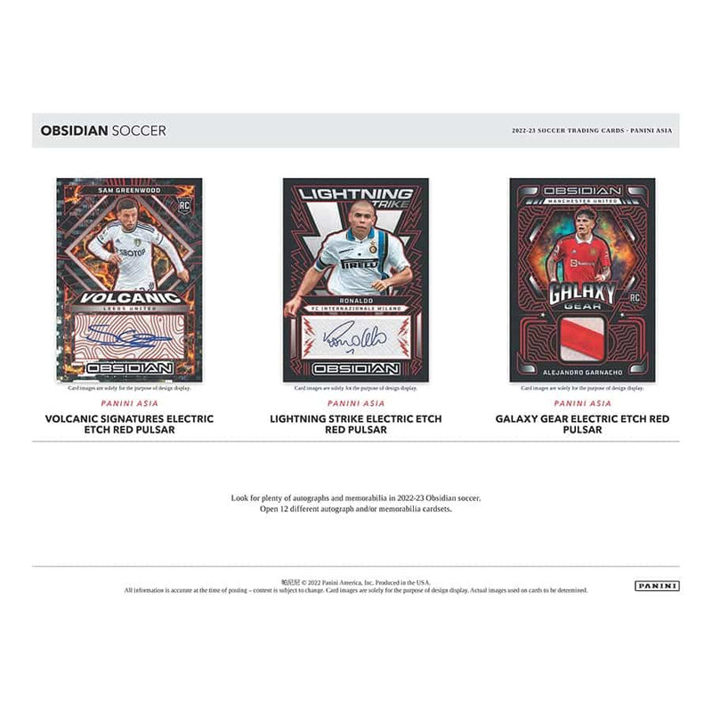 Fodboldkort Panini Obsidian Soccer TMALL 2022/23 - Hobby Box