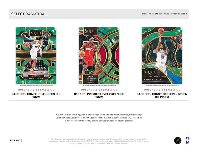 Panini Select NBA Basketball 2023/24 - Hobby Blaster Box