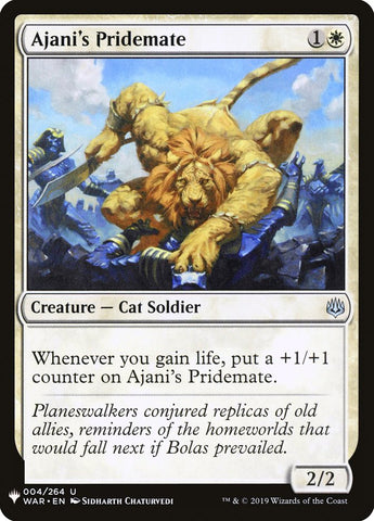 Ajani's Pridemate [Mystery Booster]