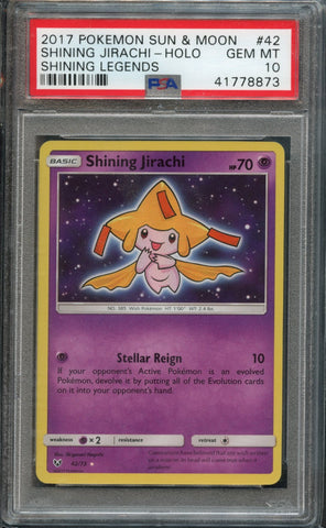 Shining Jirachi #42 PSA 10 [Shining Legends]