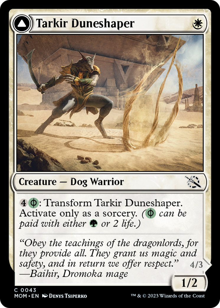 Tarkir Duneshaper // Burnished Dunestomper [March of the Machine]