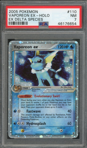Vaporeon EX #110 PSA 7 [Ex Delta Species]