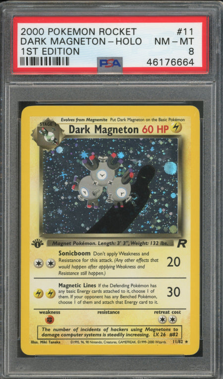 Dark Magneton #11 1st Edition PSA 8 [Team Rocket]