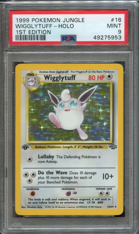 Wigglytuff #16 1st Edition PSA 9 [Jungle]