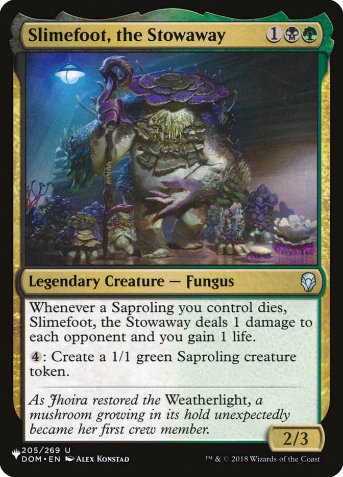 Slimefoot, the Stowaway [The List]