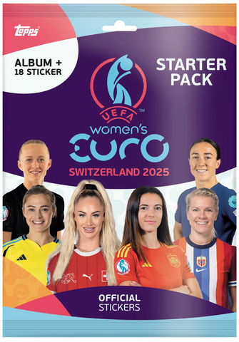 Topps Women's EURO 2025 Stickers - Sticker Album Starter Pack
