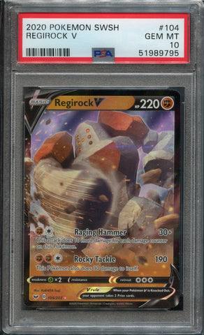Regirock #104 PSA 10 [SWSH]