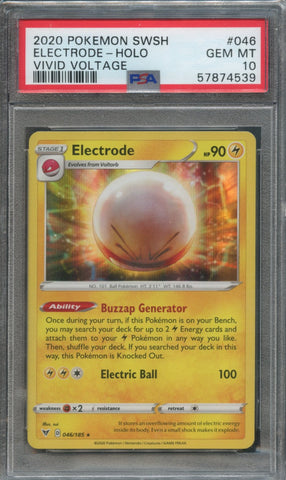 Electrode #046 PSA 10 [Vivid Voltage]