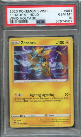 Zeraora #61 PSA 10 [Vivid Voltage]