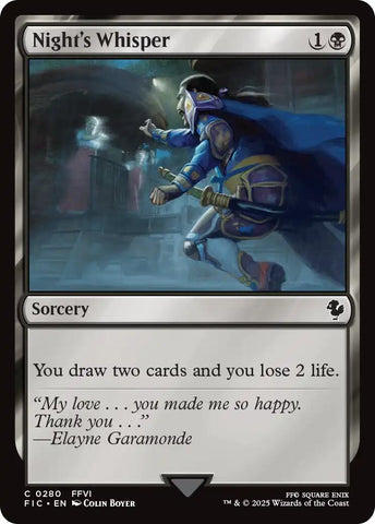 Night's Whisper (Surge Foil) [FINAL FANTASY Commander]