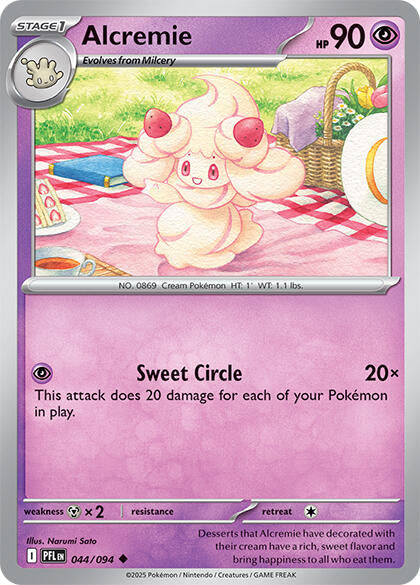 Alcremie (044/094) (Reverse Holo) [Mega Evolution: Phantasmal Flames]
