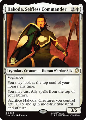 Hakoda, Selfless Commander [Avatar: The Last Airbender Prerelease Cards]