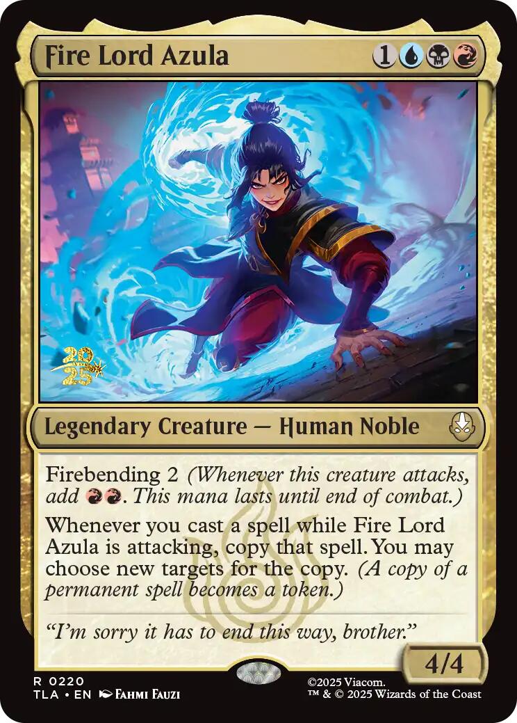 Fire Lord Azula [Avatar: The Last Airbender Prerelease Cards]