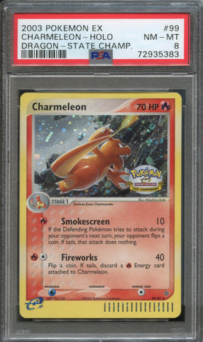 Charmeleon #99 PSA 8 [EX: Dragon State Championship]