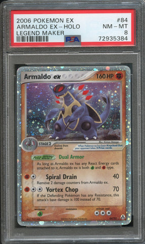 Armaldo ex #84 PSA 8 [Legend Maker]