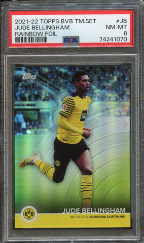 Jude Bellingham #JB 147/170 PSA 8 [2021-22 Topps Borussia Dortmund Team Set]