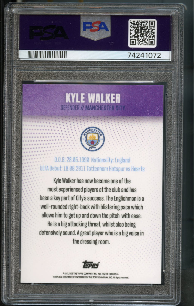 Kyle Walker /25 PSA 8 [2022-23 Topps Manchester City Team Set]