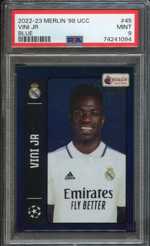 Vini JR #45 04/49 PSA 9 [2022-23 Topps Merlin Hertiage 98]