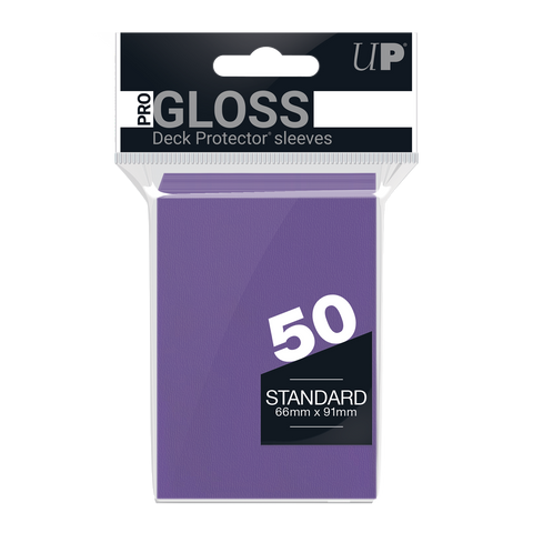 Ultra PRO PRO-Gloss Standard Deck Protector sleeves - Purple (50)