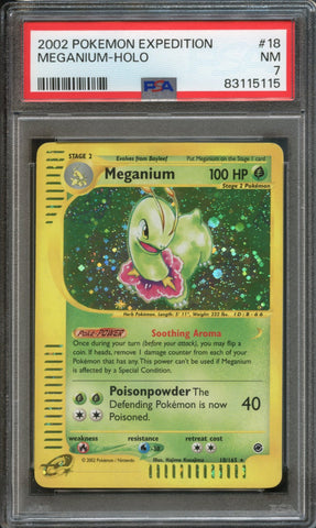 Meganium #18 PSA 7 [Expedition Base Set]