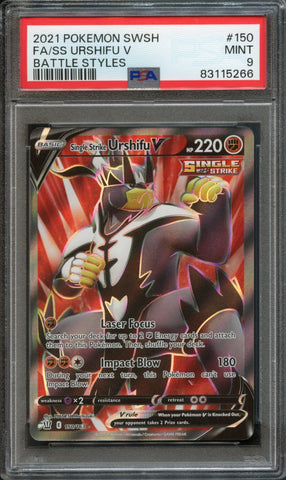Single Strike Urshifu V #150 PSA 9 [Battle Styles]