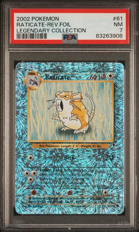 Raticate [Reverse Holo] #61 PSA 7 [Legendary Collection]