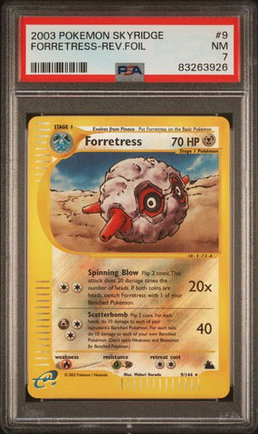 Forretress [Reverse Holo] #9 PSA 7 [Skyridge]