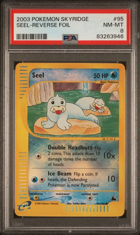 Seel [Reverse Holo] #95 PSA 8 [Skyridge]