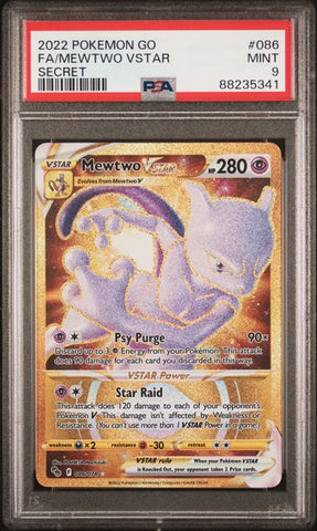 Mewtwo VSTAR #86 PSA 9 [Pokemon Go]
