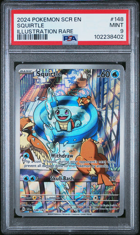 Squirtle [Illustration Rare] #148 PSA 9 [Stellar Crown 2024]