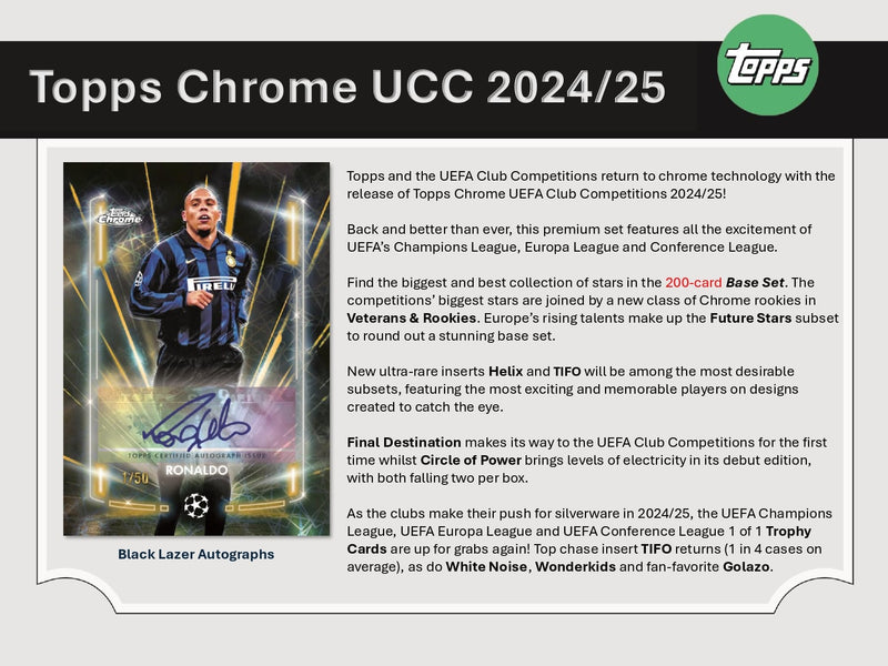 Topps Chrome UEFA Club Competitions 2024/25 - Jumbo Box
