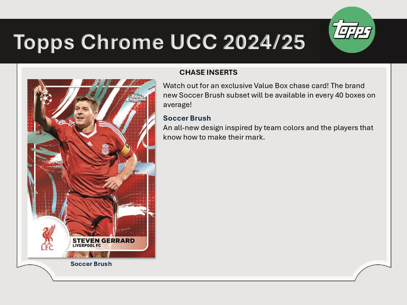 Topps Chrome UEFA Club Competitions 2024/25 - Value Box