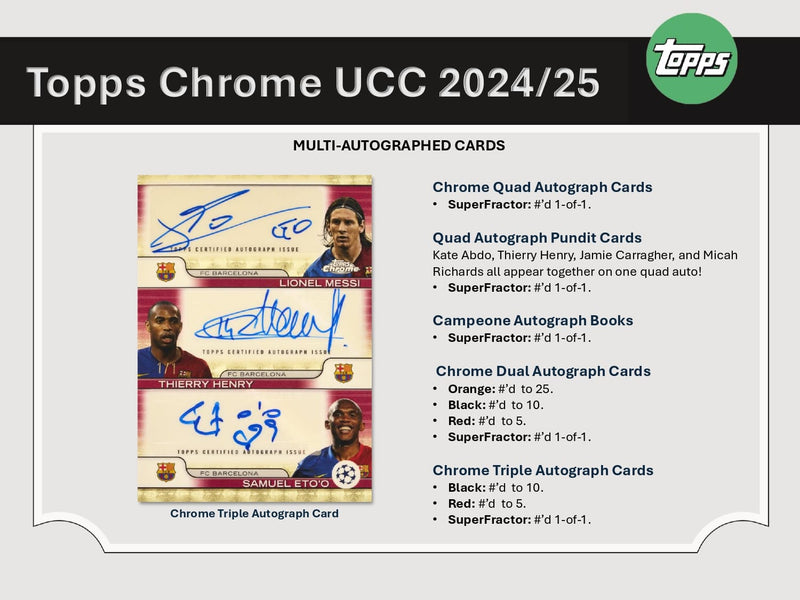 Topps Chrome UEFA Club Competitions 2024/25 - Value Box