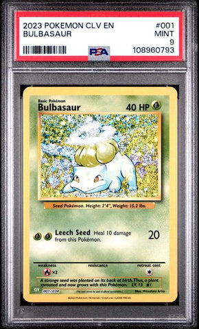 Bulbasaur #1 PSA 9 [Pokemon CLV Trading Card Game Classic 2023]