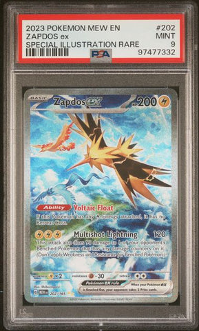 Zapdos EX [Special Illustration Rare] #202 PSA 9 [Pokemon Mew En 151 2023]