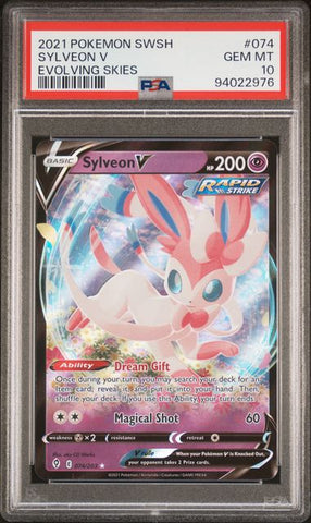 Sylveon V #74 PSA 9 [Evolving Skies]