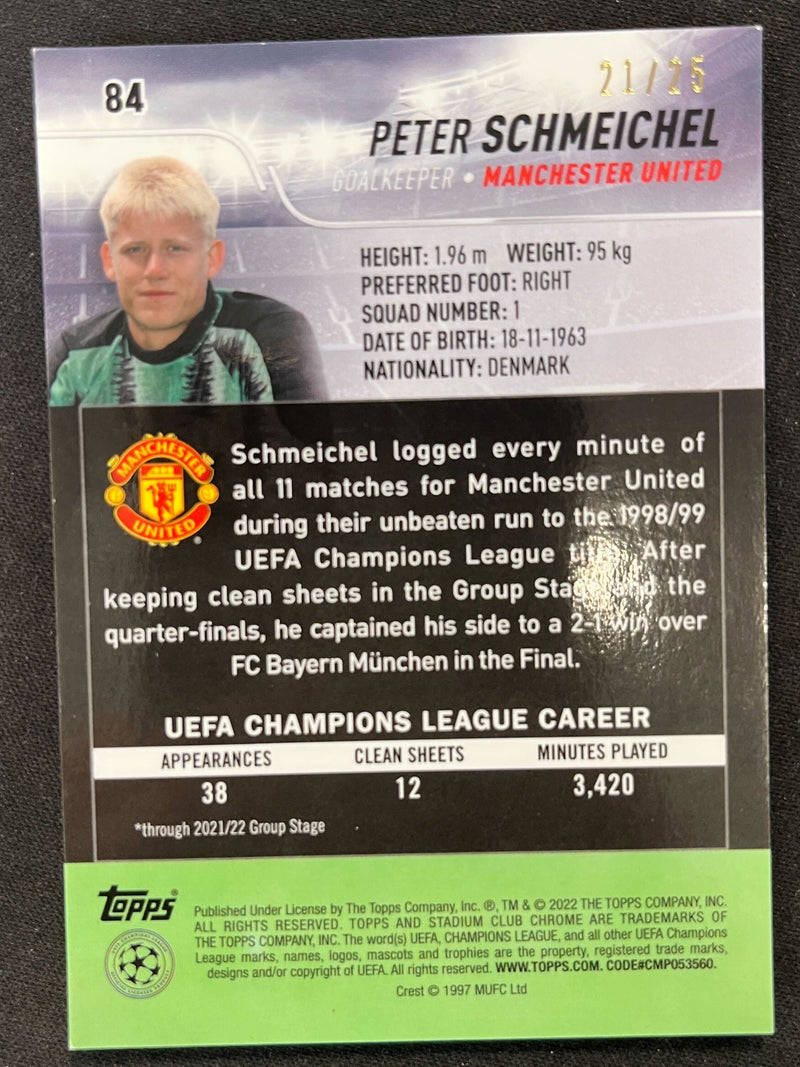 Peter Schmeichel /25 [2022 Topps Stadium Club Chrome]