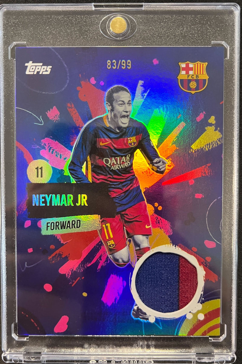 Neymar JR /99 Match Worn Patch [2024 Topps FC Barcelona Team Set]