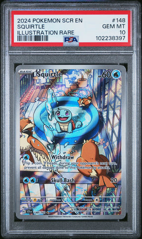 Squirtle [Illustration Rare] #148 PSA 10 [Stellar Crown 2024]